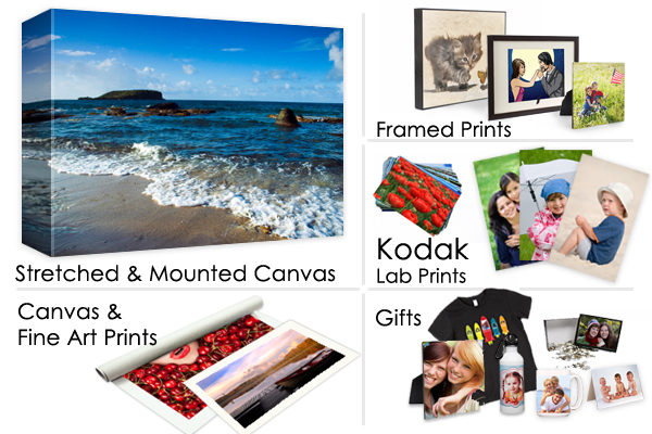 Printing solutions for photography artwork and custom gifts. Print your favorite artwork or photo on canvas, fine art paper, mugs, tees, and more